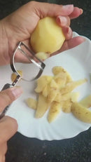 Kit Cozinha Descascador de Legumes Amassador de Batatas Espremedor de Limão e Alho em Aço Inox