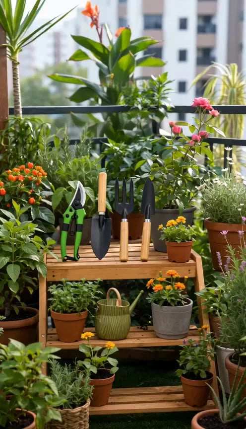 Kit Completo de Jardinagem 4 Peças com Tesoura de Poda conjunto para jardim flor plantas ferramentas para areia adubo