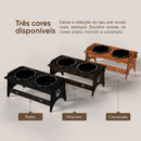 Kit Comedouro E Quadro Decorativo Para Pet Gato Ou Cachorro