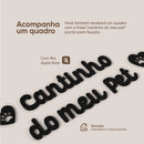 Kit Comedouro E Quadro Decorativo Para Pet Gato Ou Cachorro