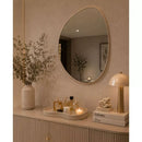 Bandeja Espelhada Decorativa Orgânico Couro Ecológico Premium 30x21cm Sala Quarto Banheiro Mesa Hall