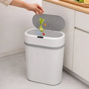 Lixeira Automática 12 Litros Com Sensor Infravermelho Tampa Para Cozinha Banheiro Escritório Quarto