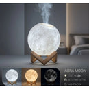 Umidificador Lua 3D Aromatizador Difusor LED 880ml Silencioso