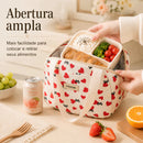 Bolsa Térmica Feminina 6,5L com Forro de Alumínio para Marmita Lanches Bebidas Trabalho Escola Piquenique