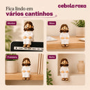 Mini Jesus Cristo Sentado 5cm Enfeite Decorativo para Mesa Monitor Nicho