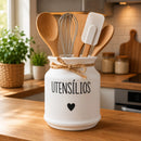 Porta Utensílios Cozinha Porta Talheres Bancada Organizador Moderno Decoração Resistente Redondo