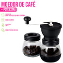 Moedor de Café C/ Manivela Giratória Moagens Ajustável P/ Moer Grãos Profissional - Unitermi