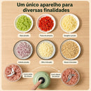 Mini Processador Triturador Sem Fio Elétrico 250ML De Alimentos Para Legumes Alho