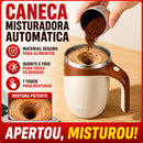 Caneca Mixer Automática Recarregável   Misturador Magnético para Café Leite Chocolate com TampaUSB