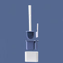Escova Sanitária de Silicone 2 em 1 com Suporte Escova para Vaso Sanitário e Cantos Limpeza Profunda