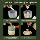 Mini Processador Triturador Sem Fio Elétrico 250ML De Alimentos Para Legumes Alho