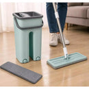 Mop Flat Esfregão Magico Limpa Facil com Balde limpa e Seca 6 Litros