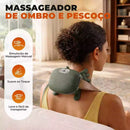 Massegeador de Pescoço 8 Pontos Aquecimento Relaxamento Tensão Ombro Mãos Massagem Alívio